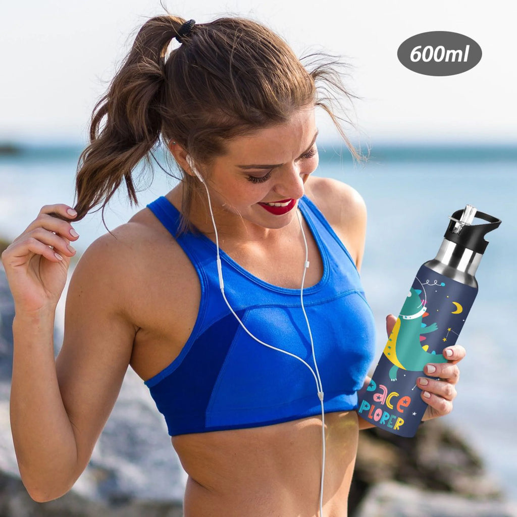 Stainless Steel Insulated Water Bottle with Straw Lid N742578
