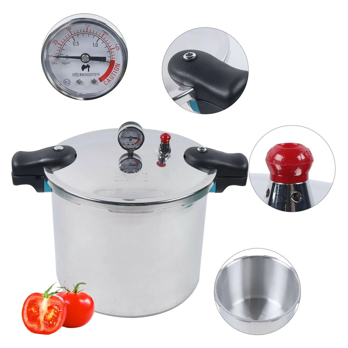 22L Aluminum Pressure Cooker K643607