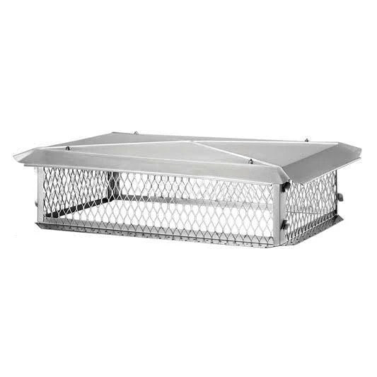 14 x 34 Chimney Cap, SS, 10x22 High, 3/4x22 Mesh M580560
