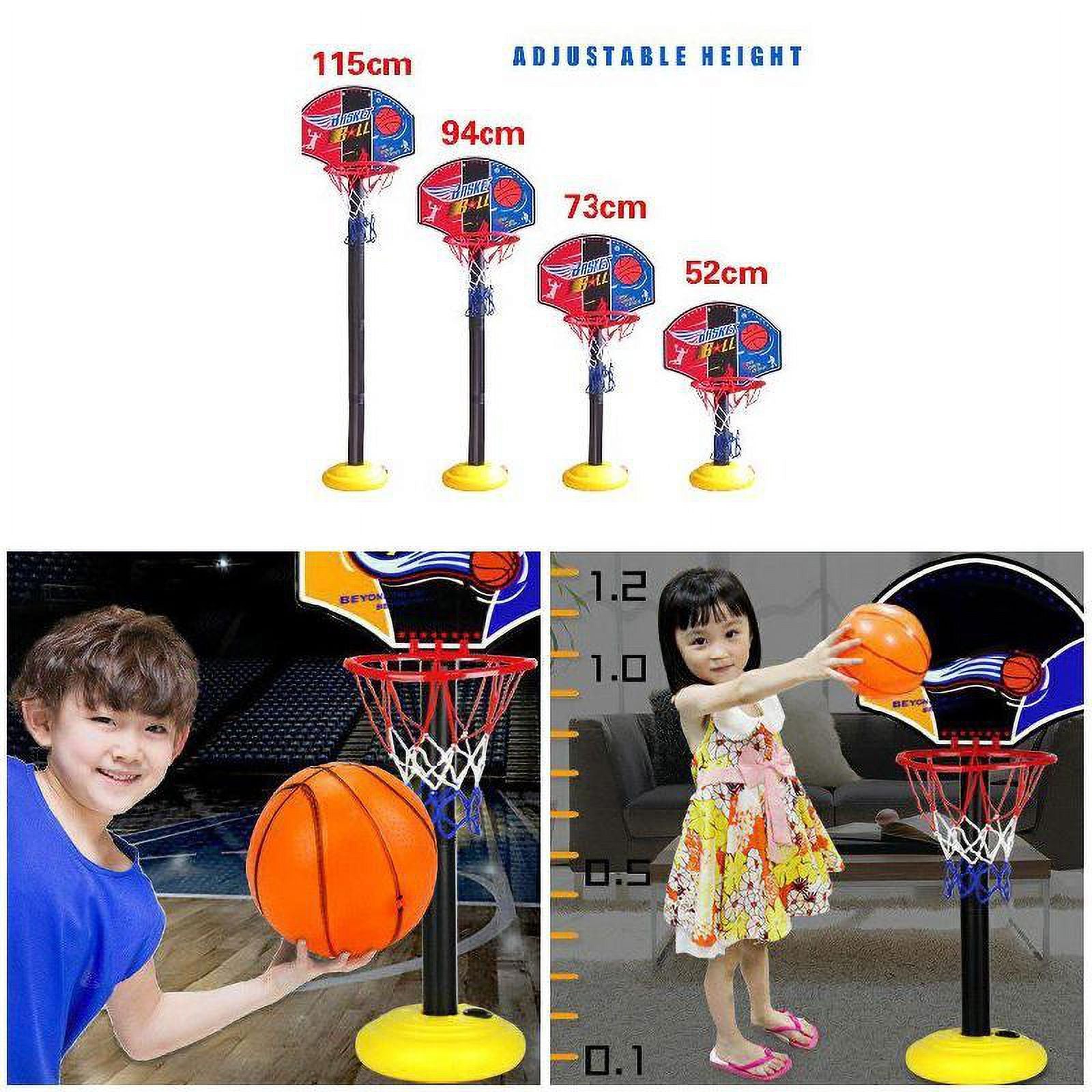 Kids Mini Basketball Stand Set Hoop Backboard Game Toy E71136