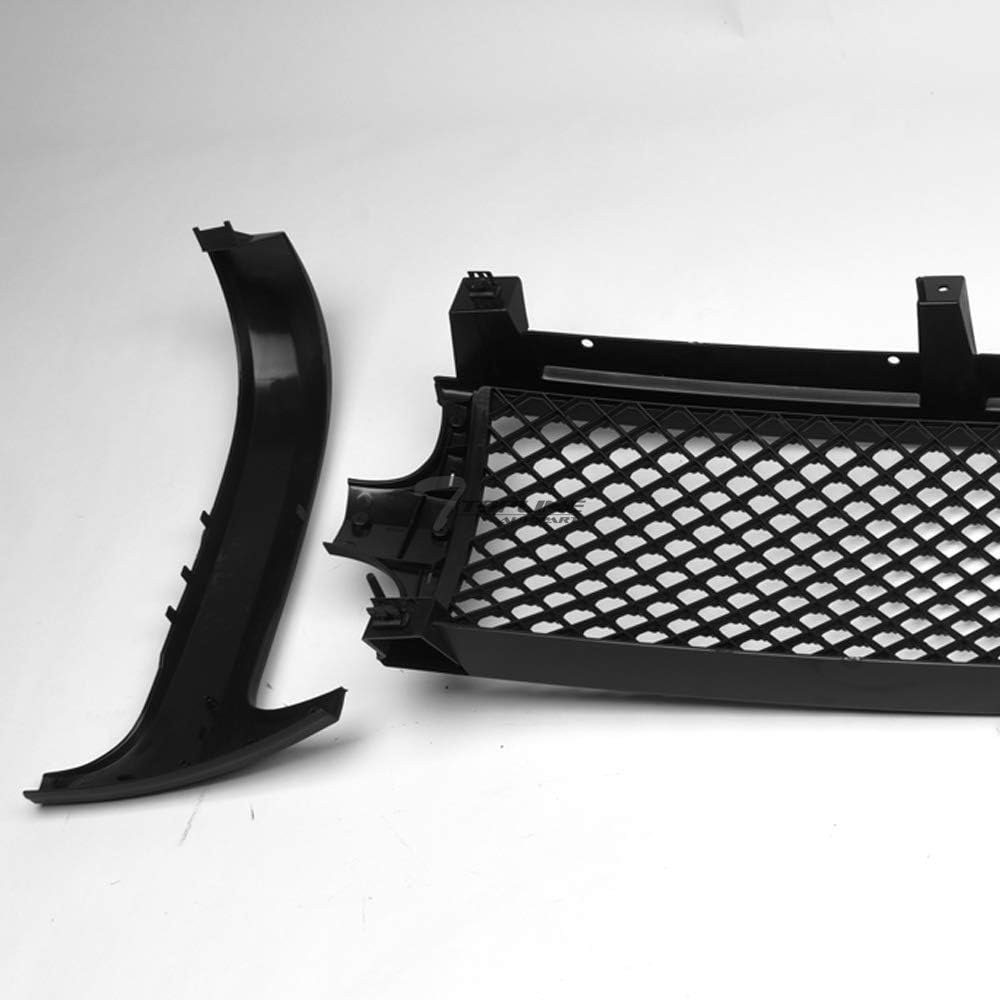 Matte Black Mesh Front Hood Bumper Grill Grille ABS P5809