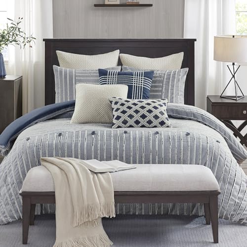 King Ivory Cotton Comforter Set 9 Piece X238843