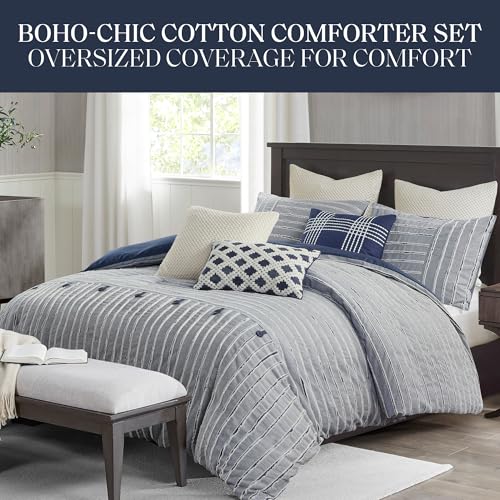 King Ivory Cotton Comforter Set 9 Piece X238843