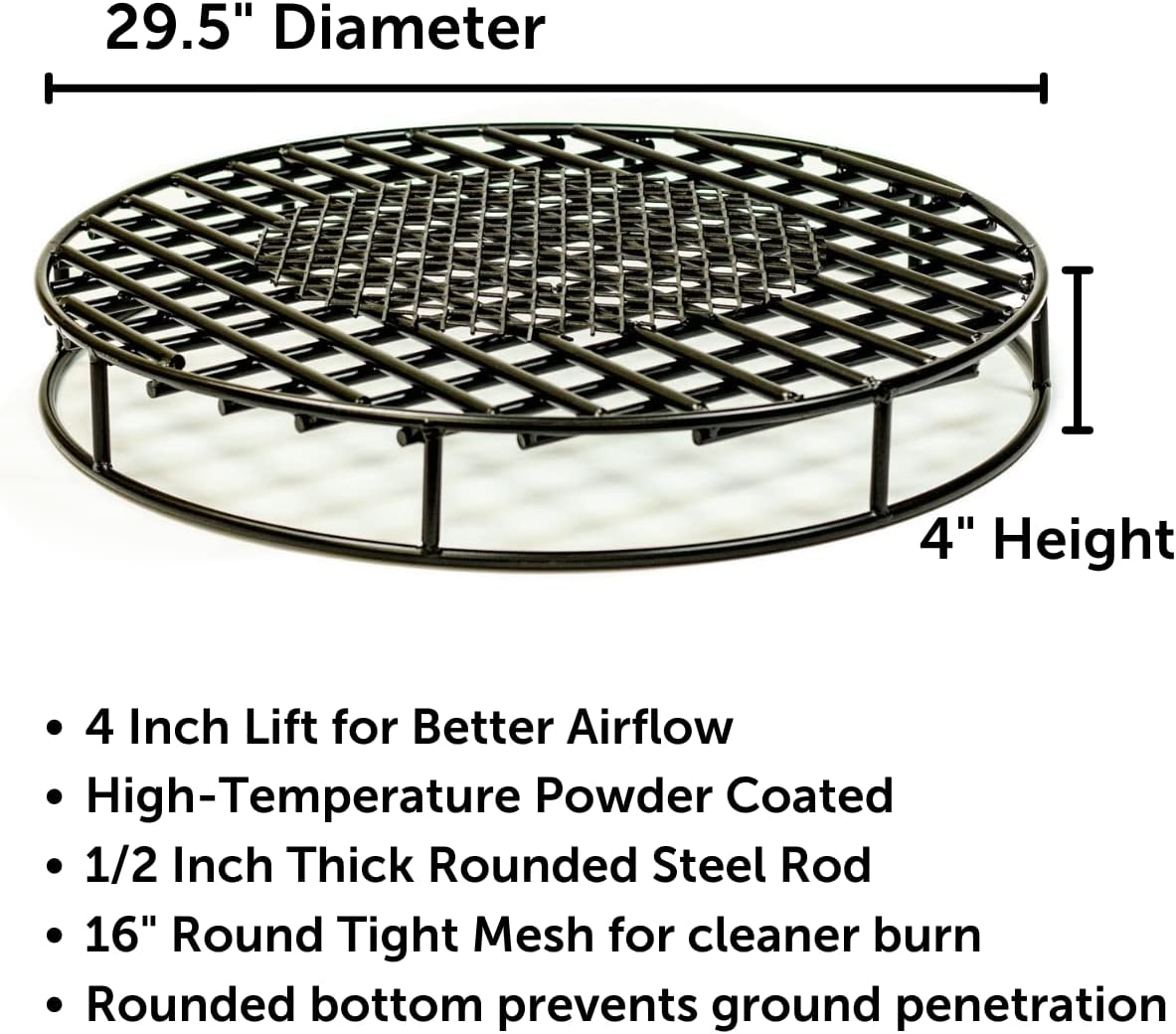 28 Inch Diameter Heavy Duty Steel Fire Pit Grate Y717