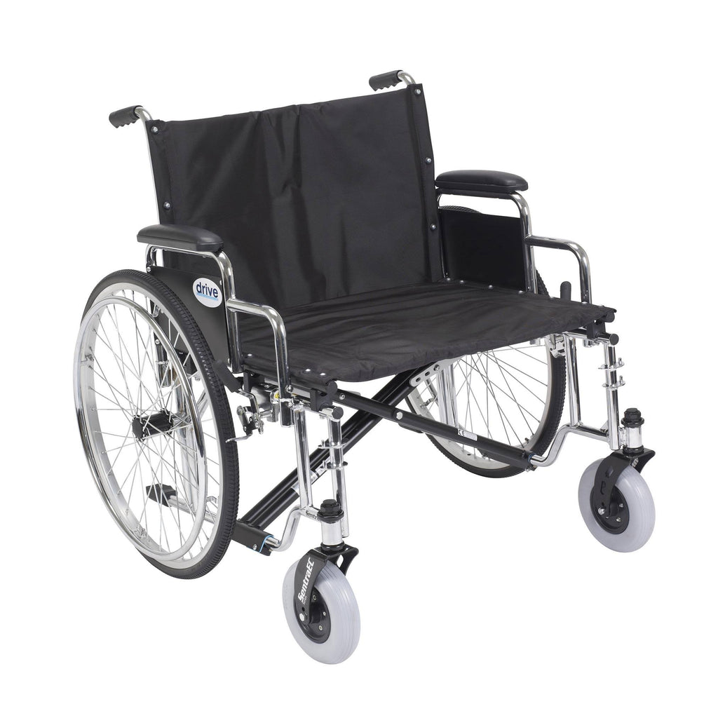Heavy Duty Extra Wide Wheelchair with Detachable Full Arms K514218