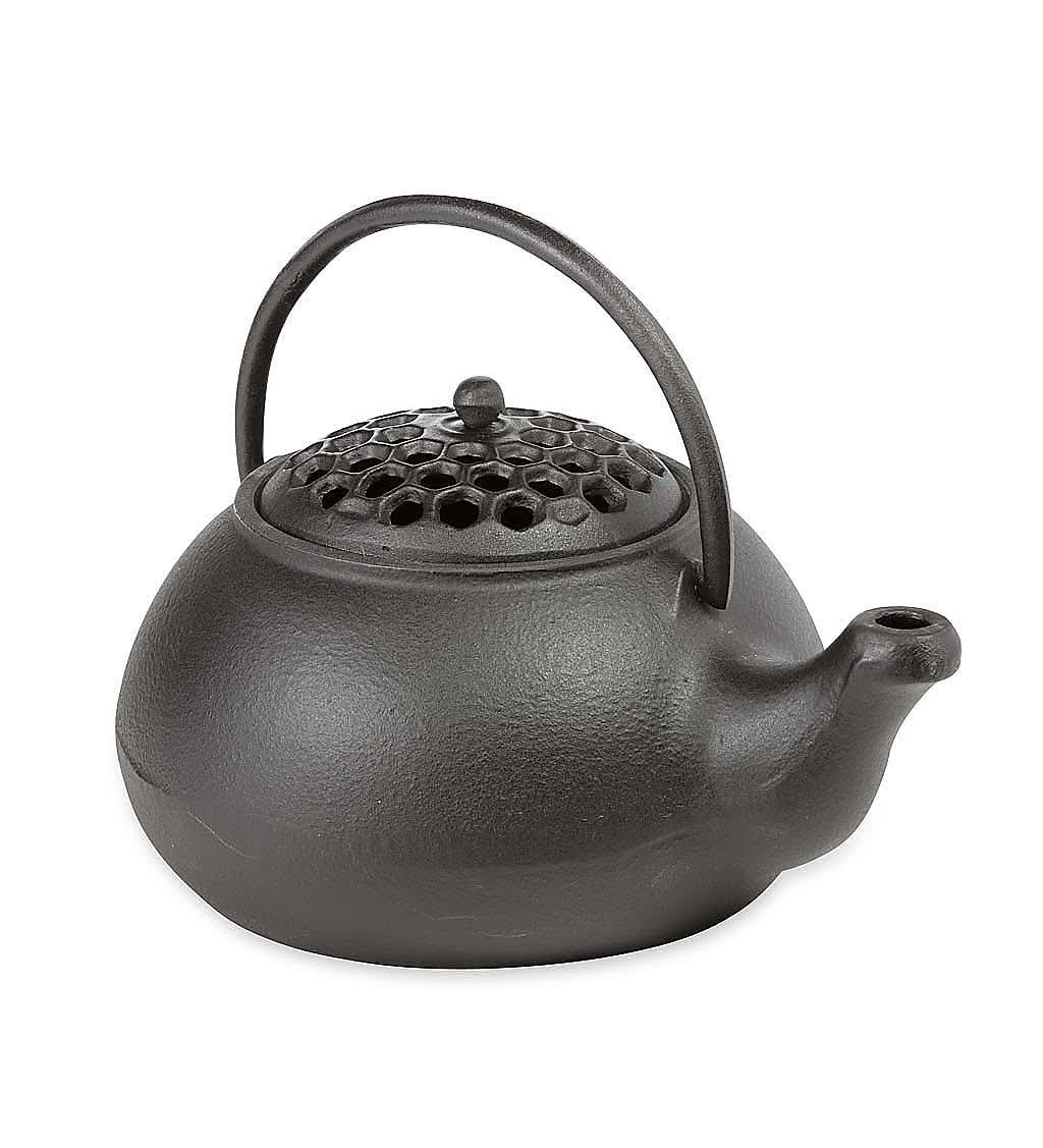 Black Cast Iron Wood Stove Steamer Kettle T7610