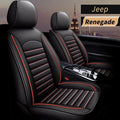 Black Faux Full Set of Car Seat Covers with Airbag Compatible G418