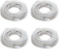 60FT Cat6 Ethernet Patch Cable UTP 550Mhz RJ45 Network Wire (4 Pack) O162769