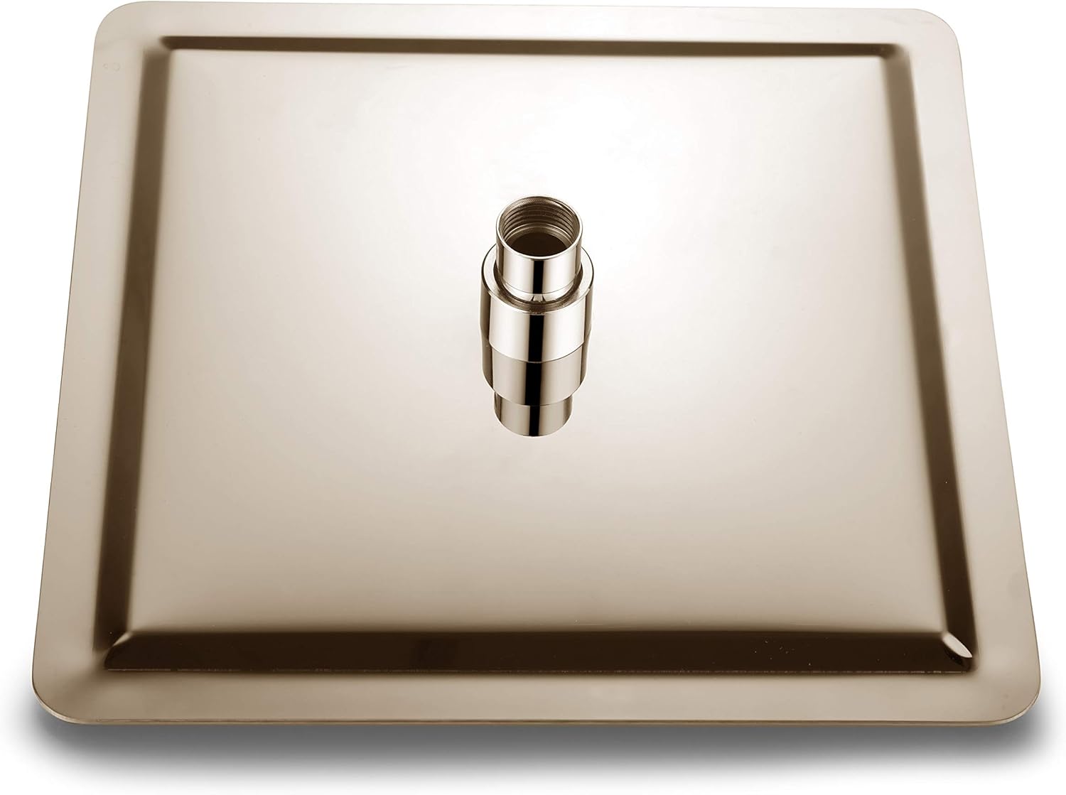 Brushed Nickel Stainless Steel Rainfall Square Showerhead with Brass Extension Arm, Pack of 2 G5376
