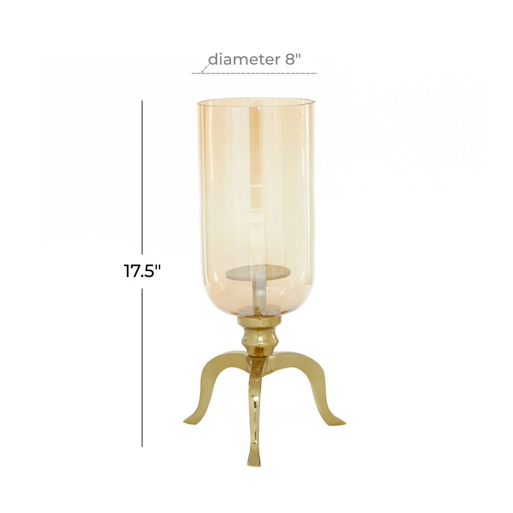 Gold Aluminum Candlestick Holders N40287
