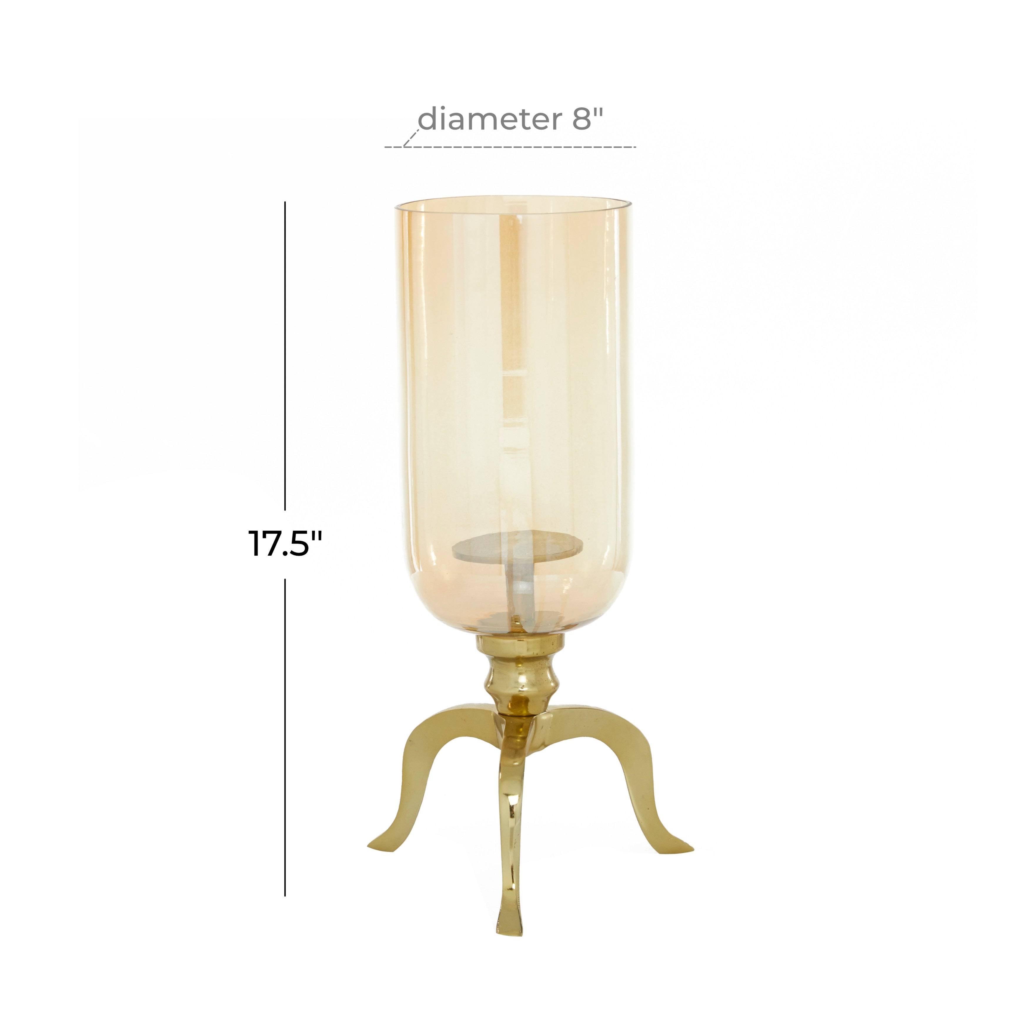 Gold Aluminum Candlestick Holders N40287