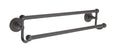 Brass Double Towel Bar 24x22 Pewter K6733