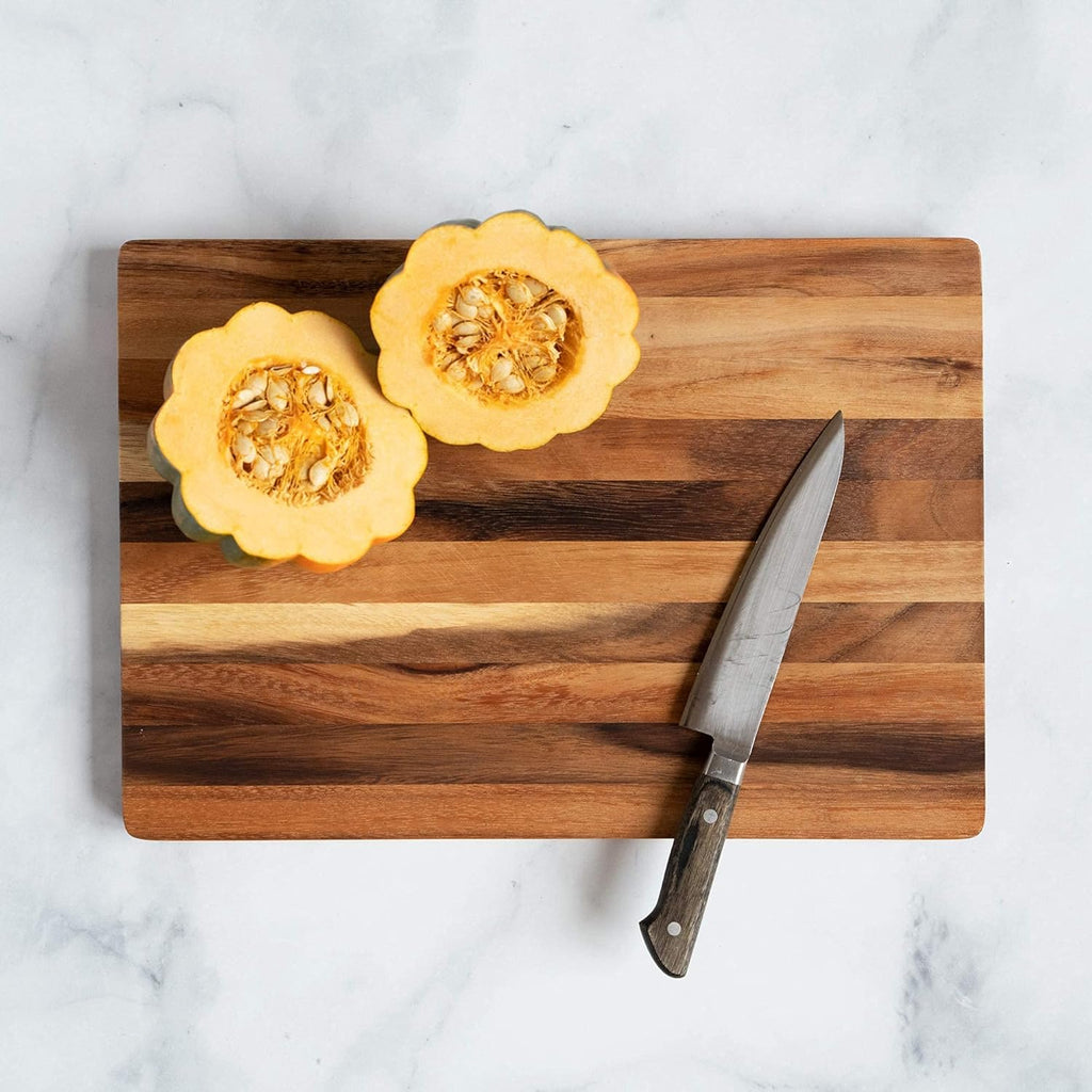Large Wood Cutting Board, 17x12 Inch Reversible Hardwood B169790