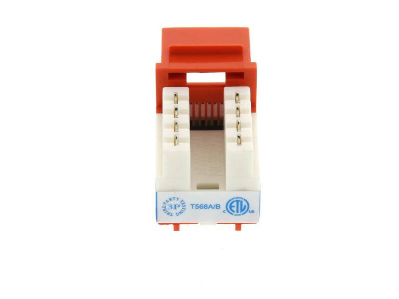 Cat6 RJ45 Keystone Jack 50 Orange R846543