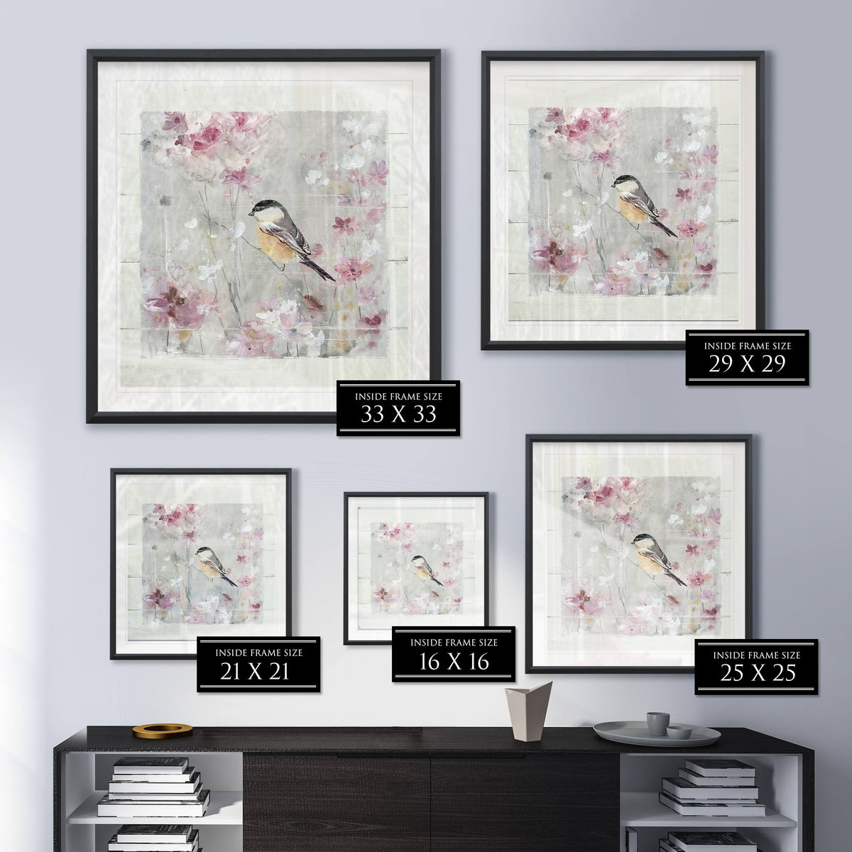 Framed Giclee Print 22X22 W9933