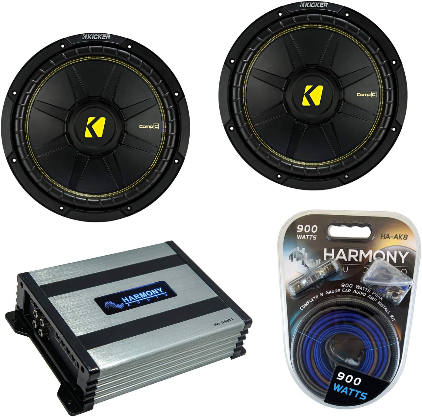 15 Subwoofer Bundle with Amplifier & Amp Kit I32680