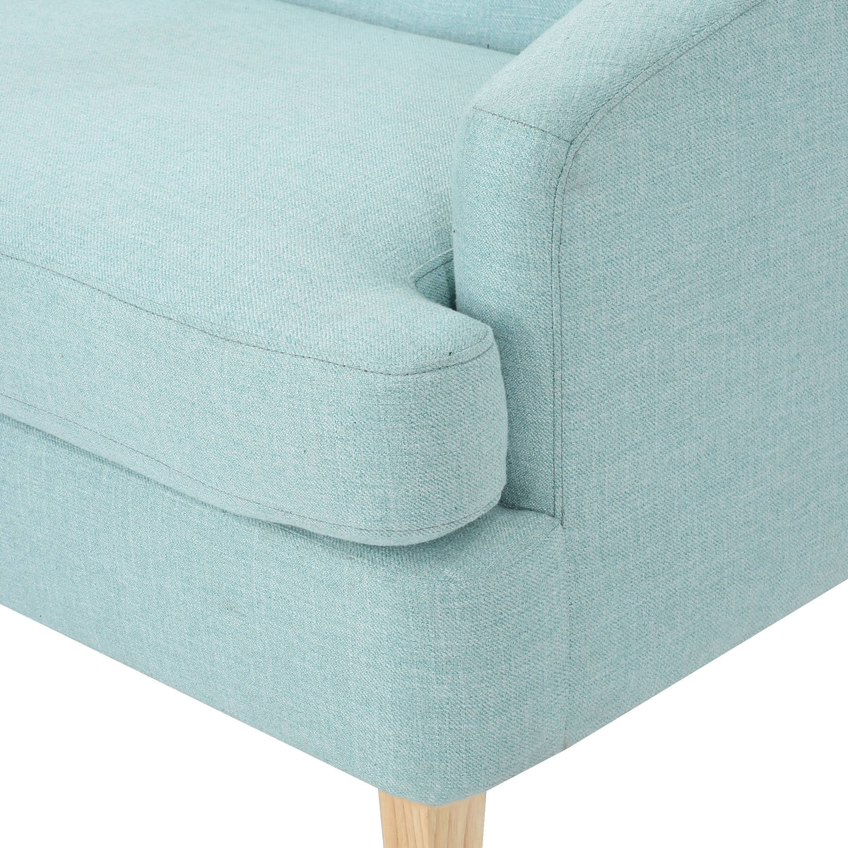 Dark Grey Fabric Loveseat Y73744