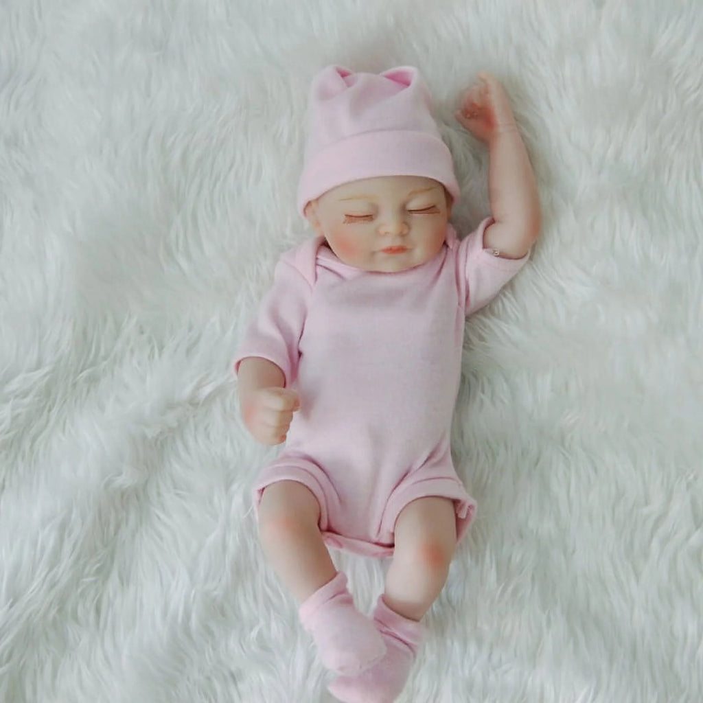10inch Full Body Silicone Reborn Baby Doll with Clothes & Accessories C487998