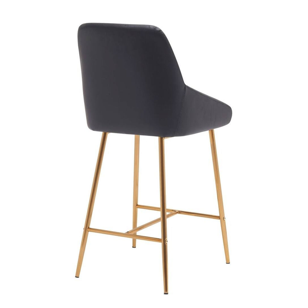 Black Counter Stool Set of 2 U200494