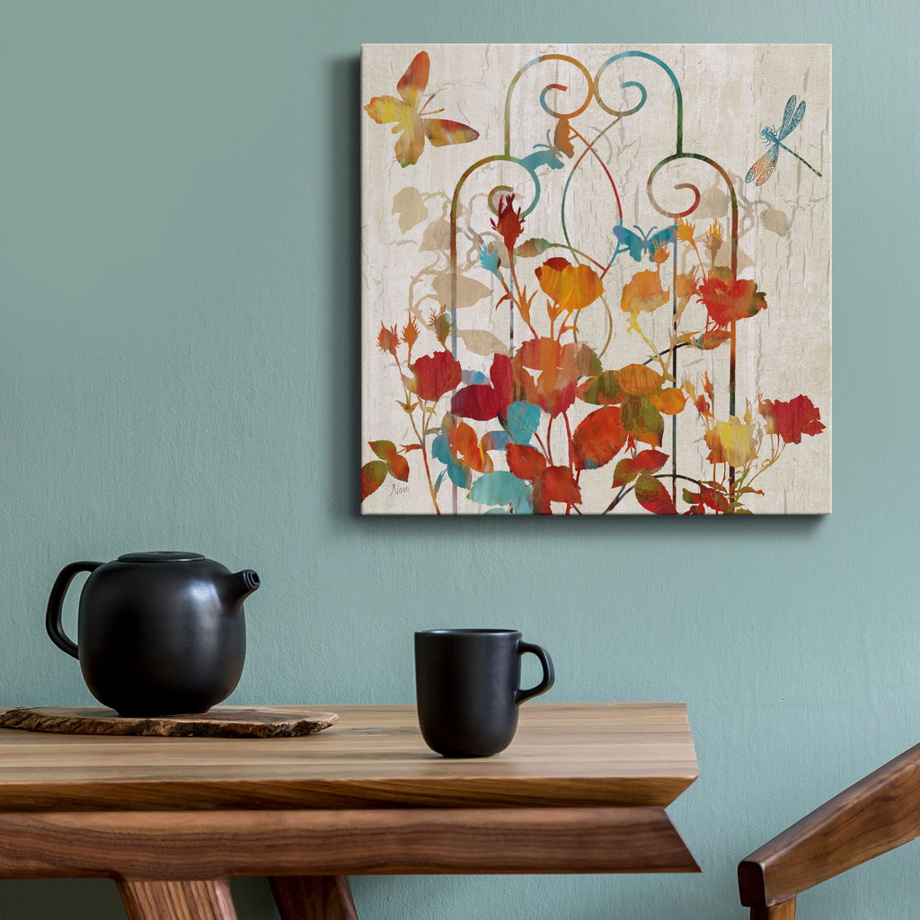 Rainbow Trellis Gallery Wrapped Canvas K402