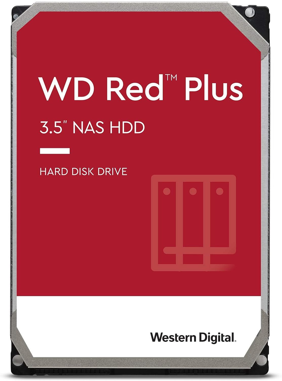 10TB WD Red Plus NAS Internal Hard Drive HDD - 5400 RPM, SATA 6 Gb/s, CMR, 256 MB Cache, 3.5 T905
