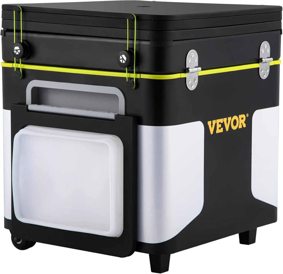 Black Portable Outdoor Cooking Station with Wheels N476
