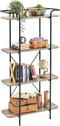4-Tiers Rustic Oak Ladder Bookcase Q775