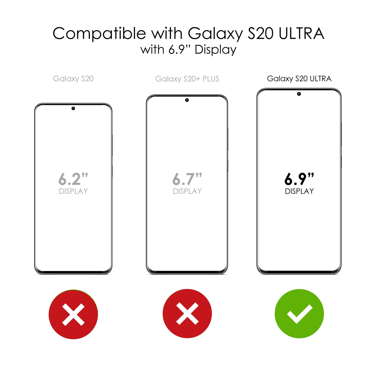 Clear Shockproof Hybrid Case with TPU Bumper Acrylic Back Tempered Glass Screen Protector U28688