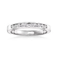 14kt White Gold Diamond Wedding Band X541