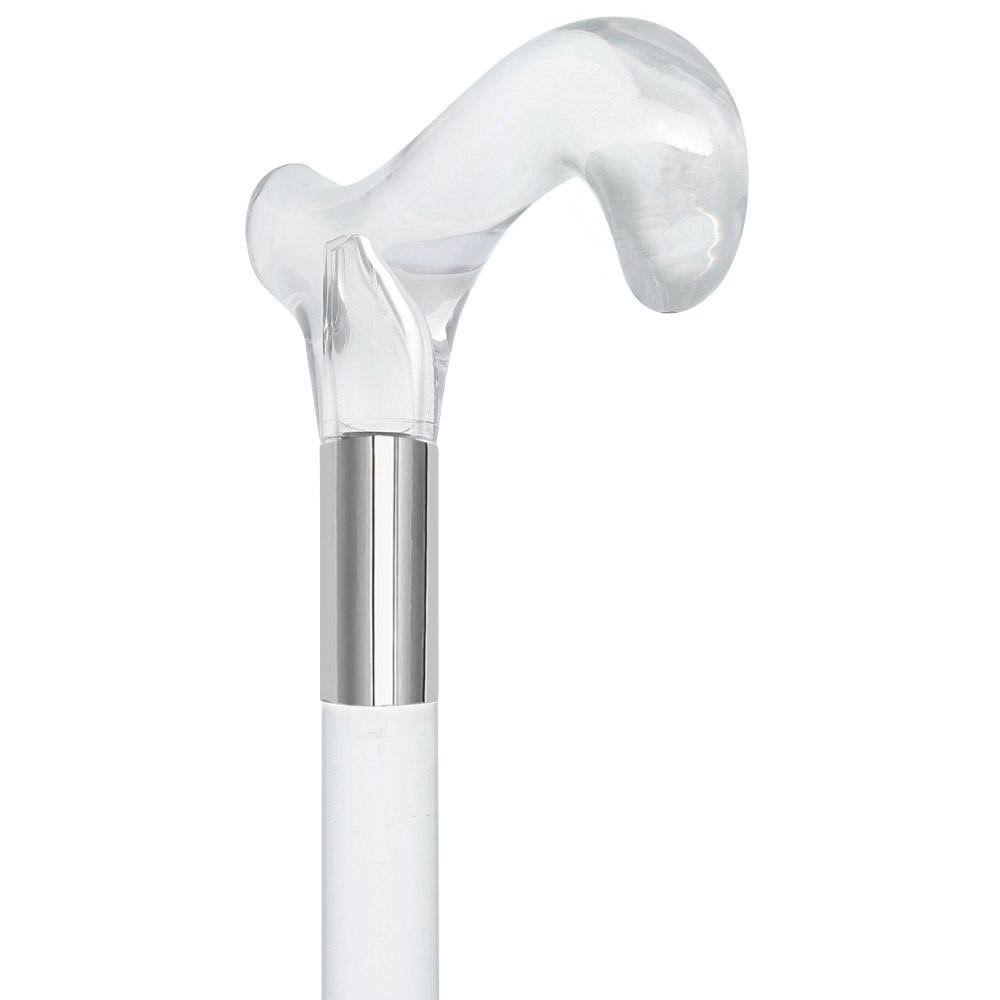 Clear Lucite Handle Walking Cane S725