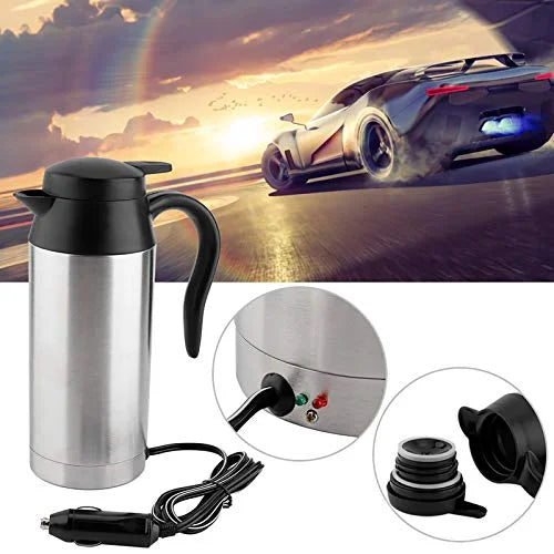 Car Electric Kettle 750ml 12V Stainless Steel D386848