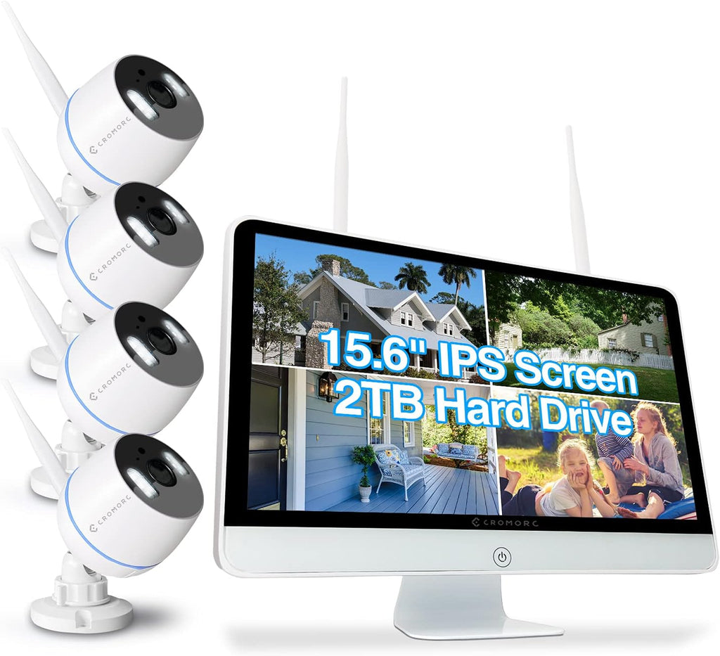 15.6 IPS Monitor 4PCS 3MP Camera Wireless Security Camera System with 2TB HDD X3185