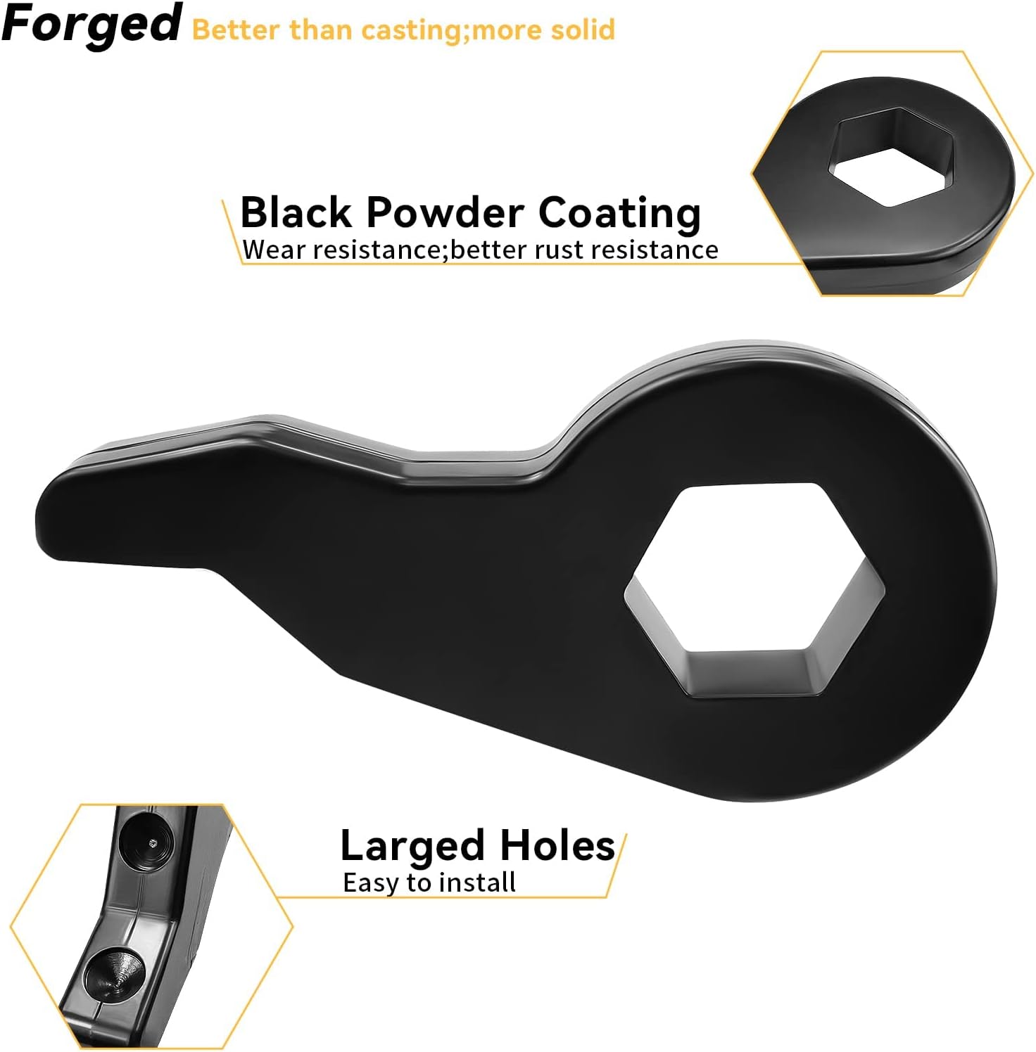 1"-3" Forged Adjustable Suspension Leveling Lift Kits with Shock Extenders Pack of 2 T802