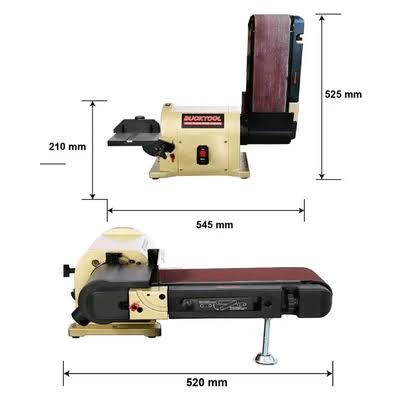Belt Disc Sander Benchtop with 3/4HP Direct-Drive Motor and Portable Al Base K137726