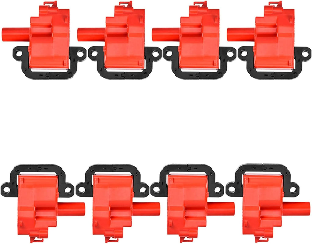 8pcs Racing Ignition Coil Pack Compatible With Cadillac Pontiac Chevrolet GMC CTS V Firebird Suburban Corvette Camaro GTO C3500 G3500 Express P30 2000 2001 2003 1997-2005 5.7L 8.1L 7.4L V8 UF192 P353