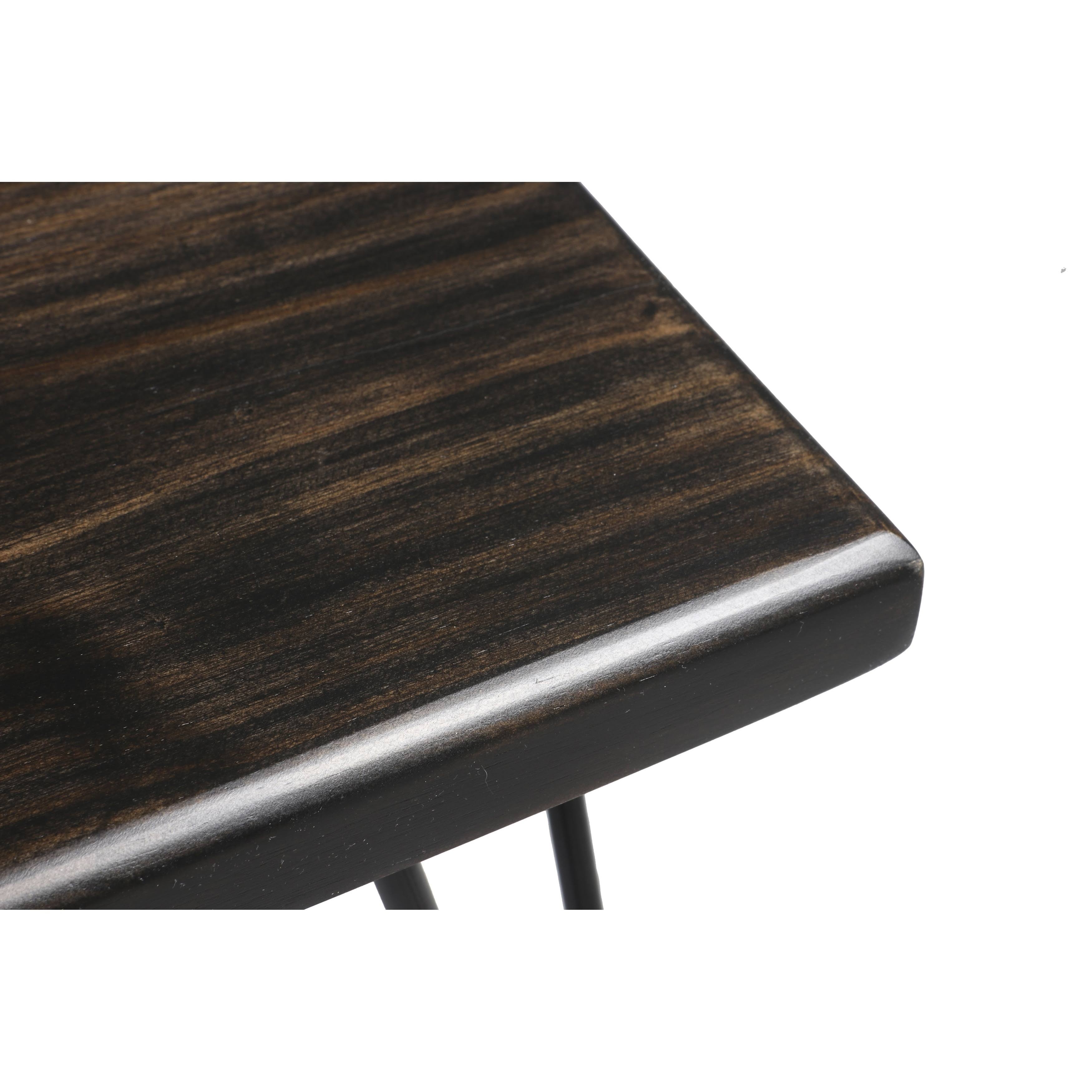 Wood Bench - Ebony J8093
