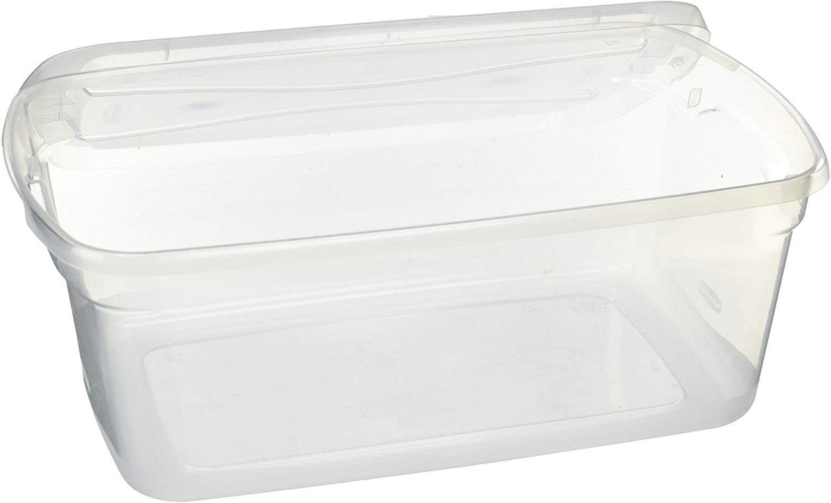 Clear 6 QT Pack of 12 Stackable Plastic Storage Containers with Lids D109