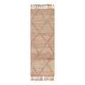 Natural Geometric Braided Jute Floor Runner Z41269