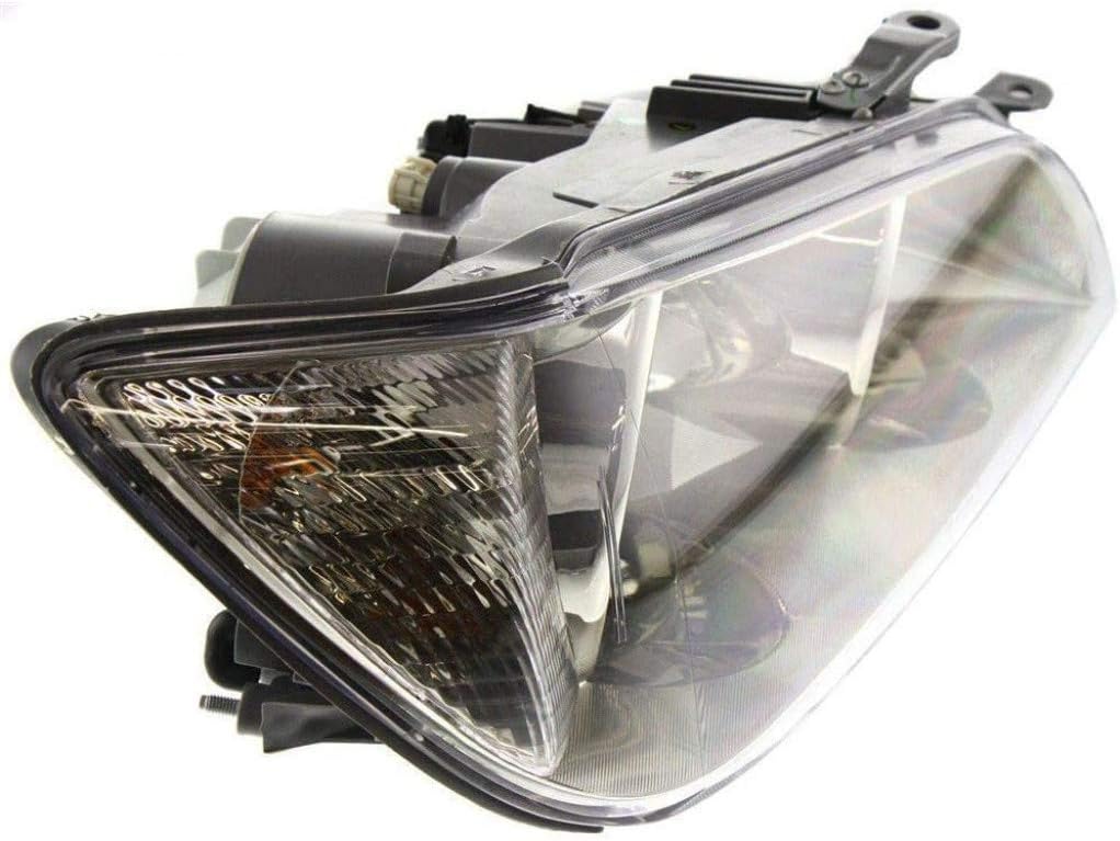 Passenger Side Head Light Assembly with Bulbs HID Type E570