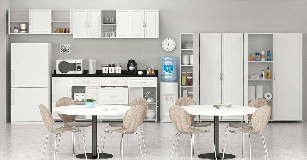 White Stipple Wall Cabinet Y18710