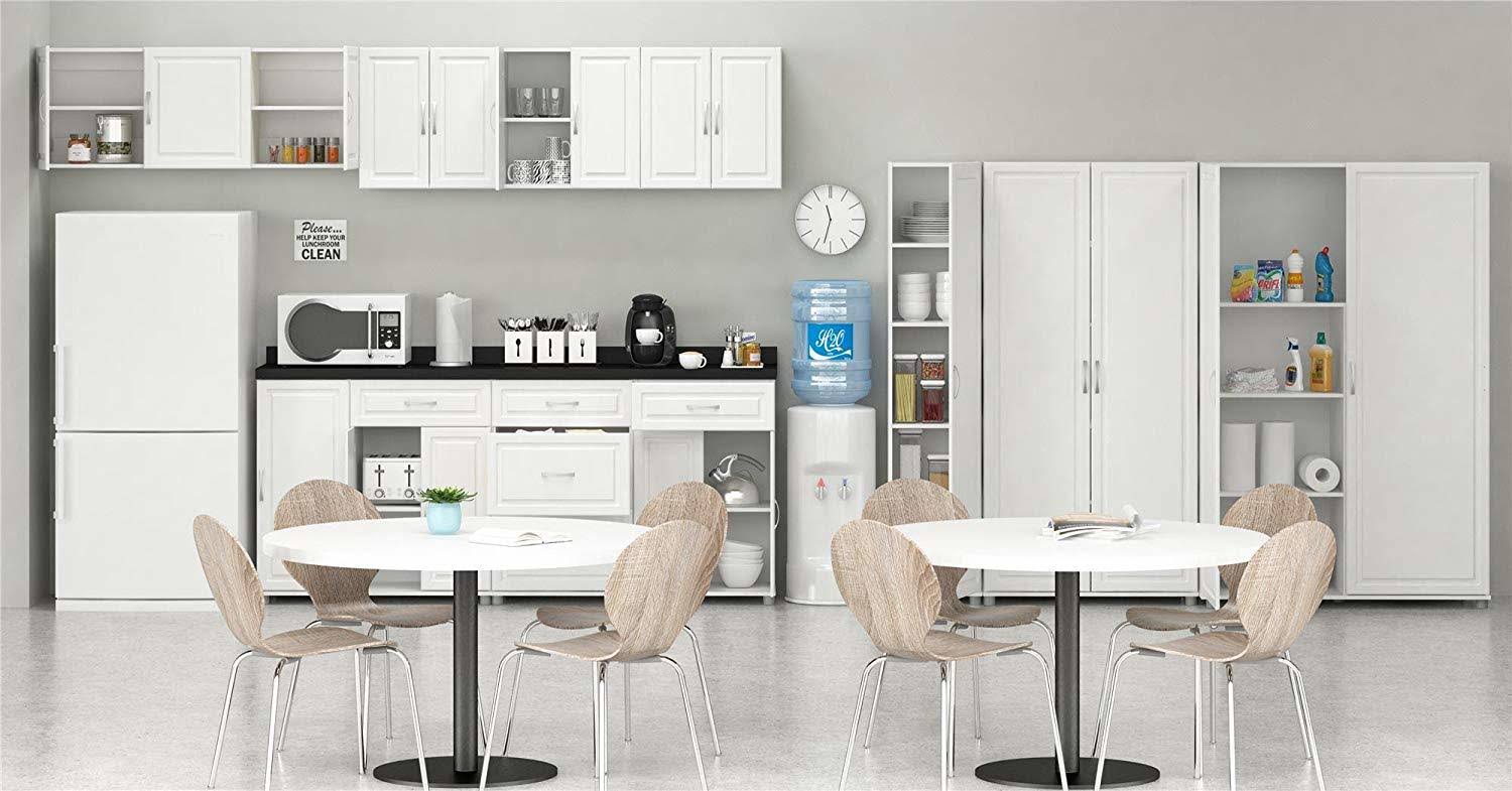 White Stipple Wall Cabinet Y18710