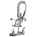 Commercial Wall Mount Kitchen Faucet with Pre-Rinse Sprayer D638184