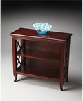 2 Shelf Low Bookcase in Dark Brown N567