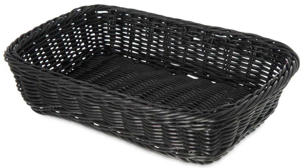 Black Woven Rectangular Basket Z31595