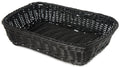 Black Woven Rectangular Basket Z31595