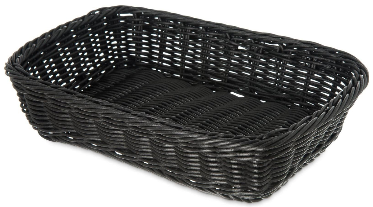 Black Woven Rectangular Basket Z31595
