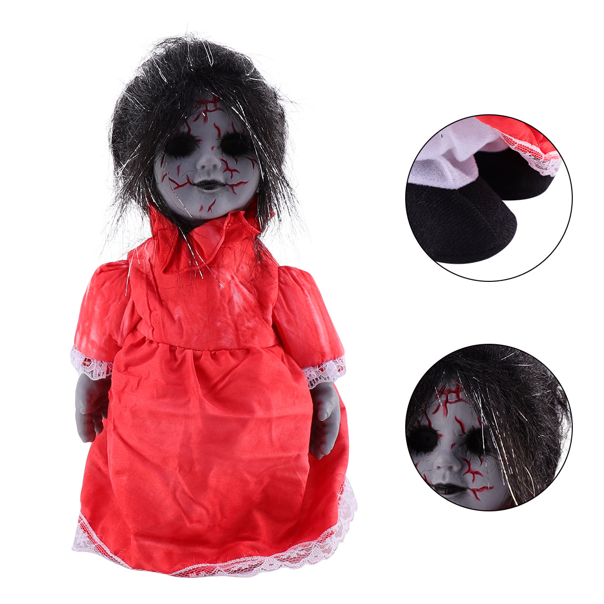 Halloween Voice-activated Induction Glowing Walking Doll P6797