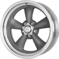 Mag Gray 1 Pc Wheel with Center Polished Barrel I307