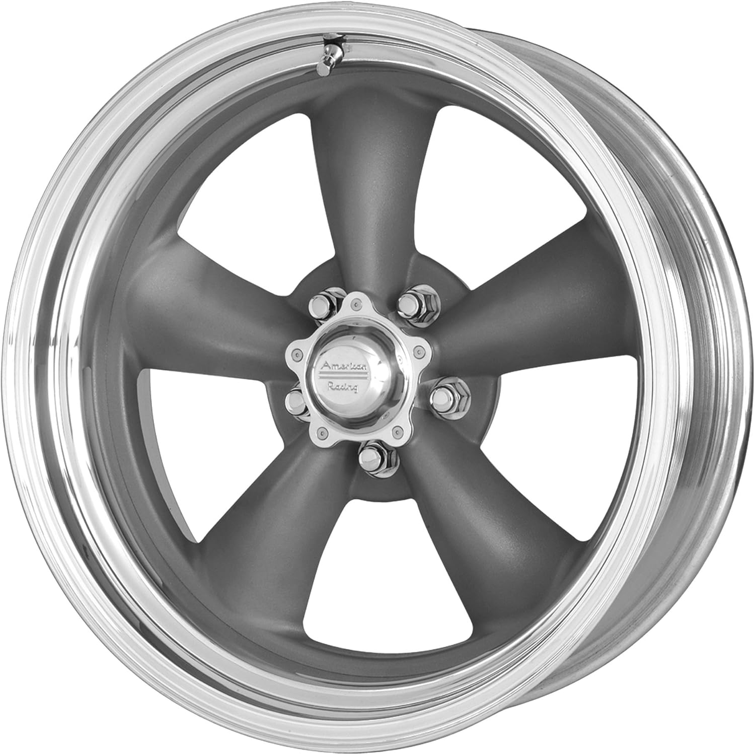 Mag Gray 1 Pc Wheel with Center Polished Barrel I307
