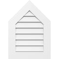 Peaked Top Surface Mount PVC Gable Vent 9/12 Pitch J6801